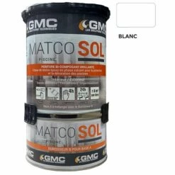 MATCOSOL PISCINE BLANC 1L- Résine Epoxy Bi- Composant Grande Résistance Au Chlore-GMC - Banc