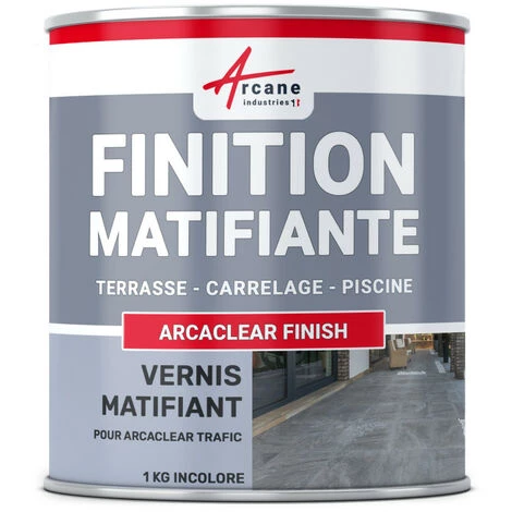 Finition Mate étanchéité Carrelage Transparente Résine Polyuréthane Terrasse Balcon Piscine ARCACLEAR FINISH ARCANE INDUSTRIES - 1 Kg 1 Finition Mate étanchéité Carrelage Transparente Résine Polyuréthane Terrasse Balcon Piscine ARCACLEAR FINISH ARCANE INDUSTRIES - 1 Kg