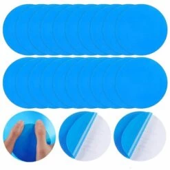 Lot De 20 Rustines Autocollantes Pour Réparation De Piscine - En PVC - Pour Matelas Gonflables，Fontainebleau