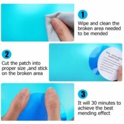 Lot De 20 Rustines Autocollantes Pour Réparation De Piscine - En PVC - Pour Matelas Gonflables，Fontainebleau -Entretien de piscine Soldes Magasin 55414826 5