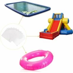 Lot De 20 Patchs De Réparation 5,5 X 6,5 Cm Rustine De Réparation Pour Piscines, Matelas, Bouées, Spas Gonflables，Fontainebleau -Entretien de piscine Soldes Magasin 55414833 5