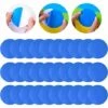 GUAZHUNIFR 30 Pièces Kit De Réparation De Patch, Piscine Patch De Réparation Auto-Adhésif Étanche PVC Réparation Correctifs (Bleu),GU.B/bon