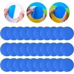 GUAZHUNIFR 30 Pièces Kit De Réparation De Patch, Piscine Patch De Réparation Auto-Adhésif Étanche PVC Réparation Correctifs (Bleu),GU.B/bon
