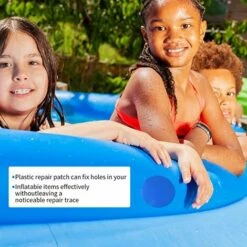 GUAZHUNIFR 30 Pièces Kit De Réparation De Patch, Piscine Patch De Réparation Auto-Adhésif Étanche PVC Réparation Correctifs (Bleu),GU.B/bon -Entretien de piscine Soldes Magasin 58966205 4