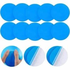TINOR 20 Pièces Rustine Piscine, Piscine Patch Kit De Réparation, Piscine Kit De Réparation, Réparation Plastique Correctifs Auto-adhésives Rustine Pour Piscines Gonflables Bateaux, Bleu