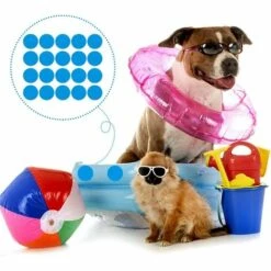 TINOR 20 Pièces Rustine Piscine, Piscine Patch Kit De Réparation, Piscine Kit De Réparation, Réparation Plastique Correctifs Auto-adhésives Rustine Pour Piscines Gonflables Bateaux, Bleu -Entretien de piscine Soldes Magasin 59145746 4