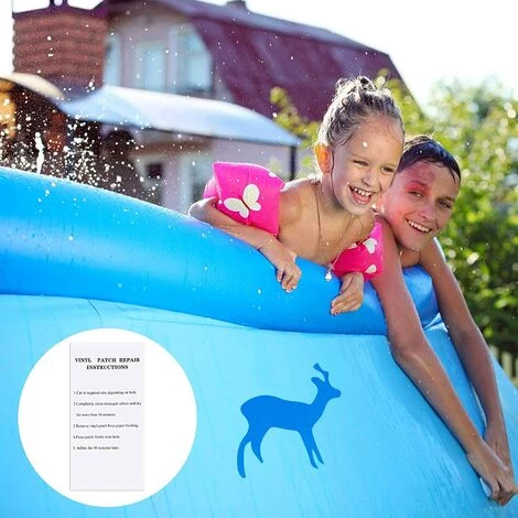 TINOR Patchs De Réparation Auto-Adhésifs En PVC, Patch De Doublure De Piscine En Vinyle Caoutchouc En Vinyle De Réparation De Bateau Pour Canoë Kayak Radeau, Rectangle (Bleu, 20 Pièces) 4 TINOR Patchs De Réparation Auto-Adhésifs En PVC, Patch De Doublure De Piscine En Vinyle Caoutchouc En Vinyle De Réparation De Bateau Pour Canoë Kayak Radeau, Rectangle (Bleu, 20 Pièces) – Image 4