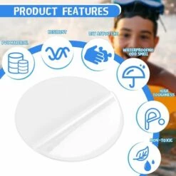 MACARON Kit De Réparation De Patch, Piscine Patch De Réparation Auto-Adhésif Étanche PVC Réparation Correctifs, Réparation Auto-Adhésifs En PVC Pour Gonflables Piscine(Transparent 30 Pièces)LO-Ron -Entretien de piscine Soldes Magasin 59333968 4
