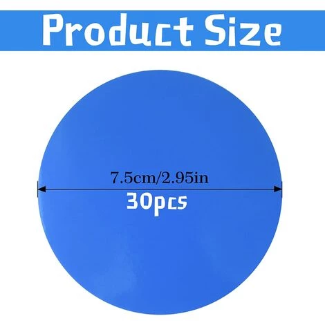 MACARON Kit De Réparation De Patch, Piscine Patch De Réparation Auto-Adhésif Étanche PVC Réparation Correctifs, Réparation Auto-Adhésifs En PVC Pour Gonflables Piscine (Bleu 30 Pièces)LO-Ron 2 MACARON Kit De Réparation De Patch, Piscine Patch De Réparation Auto-Adhésif Étanche PVC Réparation Correctifs, Réparation Auto-Adhésifs En PVC Pour Gonflables Piscine (Bleu 30 Pièces)LO-Ron – Image 2