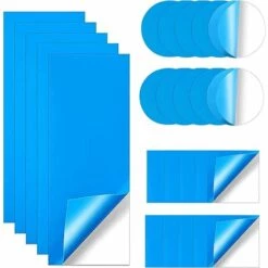 JOORRT 60 Pièces Patchs De Réparation Auto-Adhésifs En PVC, Patch De Doublure De Piscine