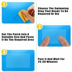 JOORRT 60 Pièces Patchs De Réparation Auto-Adhésifs En PVC, Patch De Doublure De Piscine -Entretien de piscine Soldes Magasin 60667912 4