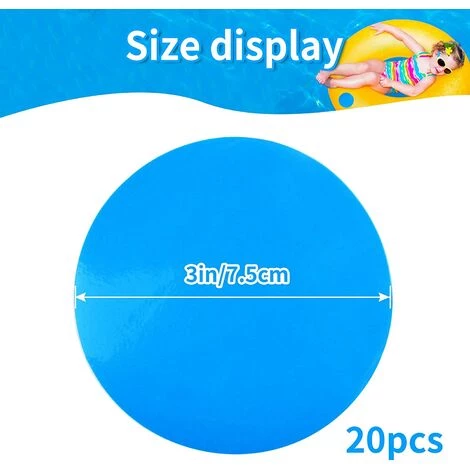 FR-LIFE BR-Vie 20pcs Patchs De Réparation Piscine Auto-Adhésifs PVC Patch De Doublure De Piscine Rustine Piscine Gonflable Inflatable Pool Repair Patches Outil De Réparation Kayak,Jouets Gonflables Aquatique 2 FR-LIFE BR-Vie 20pcs Patchs De Réparation Piscine Auto-Adhésifs PVC Patch De Doublure De Piscine Rustine Piscine Gonflable Inflatable Pool Repair Patches Outil De Réparation Kayak,Jouets Gonflables Aquatique – Image 2