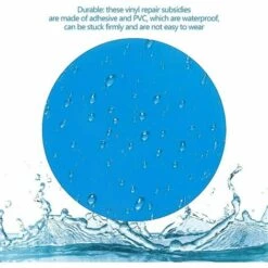 NAXUNNN 20 Pièces Rustine Piscine, Piscine Patch Kit De Réparation, Piscine Kit De Réparation, Réparation Plastique Correctifs Auto-adhésives Rustine Pour Piscines Gonflables Bateaux, Bleu -Entretien de piscine Soldes Magasin 64163115 5