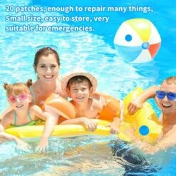 HAZEL 20pcs Patchs De Réparation Piscine Auto-Adhésifs PVC Patch De Doublure De Piscine Rustine Piscine Gonflable Inflatable Pool Repair Patches Outil De Réparation Kayak,Jouets Gonflables Aquatique -Entretien de piscine Soldes Magasin 64196929 5