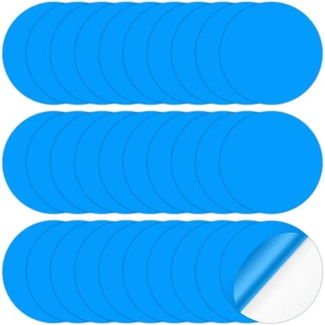 SLBRILLèRE Lot De 30 Patchs De Réparation Autocollants Pour Piscine En PVC - Kit De Réparation Pour Piscine - Autocollants De Réparation Sous L'eau - Ronds 1 SLBRILLèRE Lot De 30 Patchs De Réparation Autocollants Pour Piscine En PVC - Kit De Réparation Pour Piscine - Autocollants De Réparation Sous L'eau - Ronds