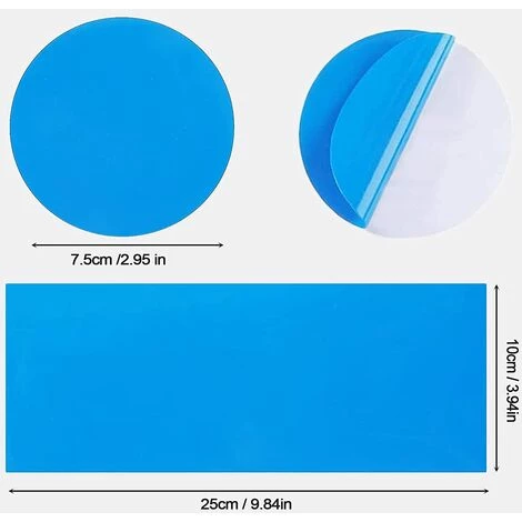 MONLY Rustine Piscine 10 Pièces Patchs De Réparation Auto-Adhésifs PVC Rustine Matelas Gonflable Rustine Piscine Gonflable Pour Réparation De Bateau Pneumatique, Kayak, Piscines Gonflables, Lit à Eau 2 MONLY Rustine Piscine 10 Pièces Patchs De Réparation Auto-Adhésifs PVC Rustine Matelas Gonflable Rustine Piscine Gonflable Pour Réparation De Bateau Pneumatique, Kayak, Piscines Gonflables, Lit à Eau – Image 2