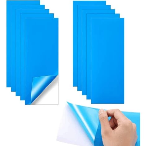 MERéTéET Patchs De Réparation Auto-Adhésifs PVC, Fmlkic Patch De Doublure De Piscine En Vinyle Caoutchoucs De Vinyle De Réparation De Bateau Pour Bateau,Bleus,Rectangles 10*25cm Bleue 10 Pièces,KoleZy 1 MERéTéET Patchs De Réparation Auto-Adhésifs PVC, Fmlkic Patch De Doublure De Piscine En Vinyle Caoutchoucs De Vinyle De Réparation De Bateau Pour Bateau,Bleus,Rectangles 10*25cm Bleue 10 Pièces,KoleZy