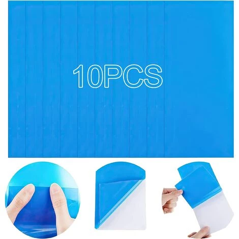 MERéTéET Patchs De Réparation Auto-Adhésifs PVC, Fmlkic Patch De Doublure De Piscine En Vinyle Caoutchoucs De Vinyle De Réparation De Bateau Pour Bateau,Bleus,Rectangles 10*25cm Bleue 10 Pièces,KoleZy 2 MERéTéET Patchs De Réparation Auto-Adhésifs PVC, Fmlkic Patch De Doublure De Piscine En Vinyle Caoutchoucs De Vinyle De Réparation De Bateau Pour Bateau,Bleus,Rectangles 10*25cm Bleue 10 Pièces,KoleZy – Image 2