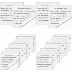 MERéTéET Piscine Patchs Réparation Tente Autocollant Réparation Ruban Auto Adhésif Patches Transparent Rustine étanches Pour Sacs à Dos Veste Auvents Canots Pneumatiques (7 * 7cm) Blanche 22 Pièces，KoleZy