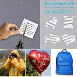 MERéTéET Piscine Patchs Réparation Tente Autocollant Réparation Ruban Auto Adhésif Patches Transparent Rustine étanches Pour Sacs à Dos Veste Auvents Canots Pneumatiques (7 * 7cm) Blanche 22 Pièces，KoleZy -Entretien de piscine Soldes Magasin 65383069 4