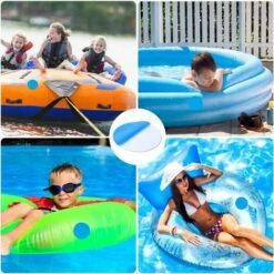 YEURIé Patchs De Réparation Auto-Adhésifs En PVC,20 Pièces Patch De Doublure De Piscine En Vinyle Caoutchouc En Vinyle De Réparation De Bateau, Kit Piscine Correctifs Auto-adhésif -Entretien de piscine Soldes Magasin 66084618 5