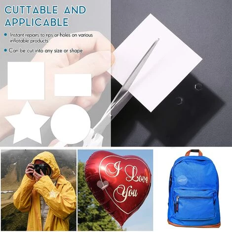 YEURIé 50 Pièces Kit De Patch De Réparation Gonflable TPU Patchs De Réparation Auto-Adhésifs Patch De Réparation Piscine Forme Carrée 7 X 7 Cm 3 YEURIé 50 Pièces Kit De Patch De Réparation Gonflable TPU Patchs De Réparation Auto-Adhésifs Patch De Réparation Piscine Forme Carrée 7 X 7 Cm – Image 3