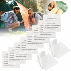 YEURIé 12 Pièces Piscine Patchs Réparation Tente Autocollant Réparation Ruban Auto Adhésif Patches Transparent Rustine étanches(7 * 7cm)