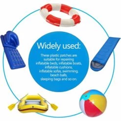 YEURIé 10 Pièces Patchs De Réparation Auto-Adhésifs PVC,atch De Doublure De Piscine,Rustines Autocollantes Pour Réparation,10x25cm -Entretien de piscine Soldes Magasin 66084667 5
