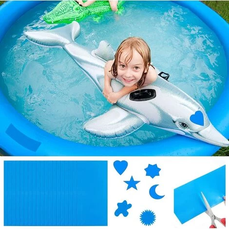 GRID COOL Rustine Piscine, 20 Pièces Piscine Patch Kit De Réparation, Piscine Kit De Réparation, Réparation Plastique Correctifs Auto-adhésives Rustine Pour Piscines Gonflables Bateaux, Bleu 4 GRID COOL Rustine Piscine, 20 Pièces Piscine Patch Kit De Réparation, Piscine Kit De Réparation, Réparation Plastique Correctifs Auto-adhésives Rustine Pour Piscines Gonflables Bateaux, Bleu – Image 4
