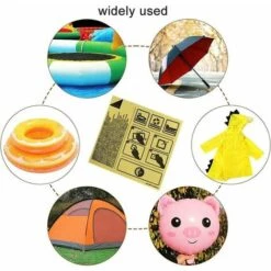 GRID COOL Patch Réparation, Patch Réparation Piscine, Transparent Rustine De Réparation,Ruban De Réparation Pour Tente De Camping,Sacs à Dos, Auvents, Matelas Gonflables,Dinghies 6.5*6.5 Cm Transparente 20PCS，KoleZy -Entretien de piscine Soldes Magasin 67575542 5