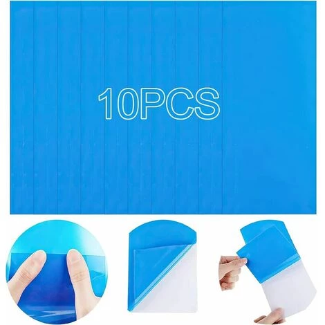 GRID COOL Patchs De Réparation Auto-Adhésifs PVC, Fmlkic Patch De Doublure De Piscine En Vinyle Caoutchoucs De Vinyle De Réparation De Bateau Pour Bateau,Bleus,Rectangles 10*25cm Bleue 10 Pièces,KoleZy 2 GRID COOL Patchs De Réparation Auto-Adhésifs PVC, Fmlkic Patch De Doublure De Piscine En Vinyle Caoutchoucs De Vinyle De Réparation De Bateau Pour Bateau,Bleus,Rectangles 10*25cm Bleue 10 Pièces,KoleZy – Image 2