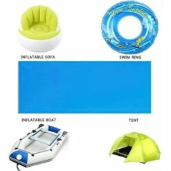 GRID COOL Patchs De Réparation Auto-Adhésifs PVC, Fmlkic Patch De Doublure De Piscine En Vinyle Caoutchoucs De Vinyle De Réparation De Bateau Pour Bateau,Bleus,Rectangles 10*25cm Bleue 10 Pièces,KoleZy 9 GRID COOL Patchs De Réparation Auto-Adhésifs PVC, Fmlkic Patch De Doublure De Piscine En Vinyle Caoutchoucs De Vinyle De Réparation De Bateau Pour Bateau,Bleus,Rectangles 10*25cm Bleue 10 Pièces,KoleZy -Entretien de piscine Soldes Magasin 67575862 5