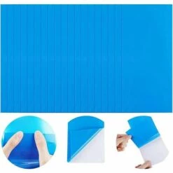QERSTA Rustine Piscine, 20 Pièces Piscine Patch Kit De Réparation, Piscine Kit De Réparation, Réparation Plastique Correctifs Auto-adhésives Rustine Pour Piscines Gonflables Bateaux, Bleu -10x25cm -