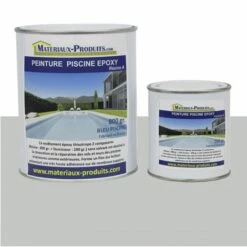 MATPRO Peinture Piscine Epoxy Gris Clair - 1 Kg Gris Clair